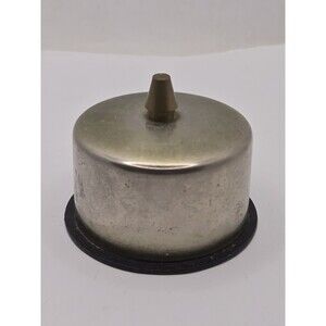 Vintage Postage Stamp Roll Dispenser Holder  Patina Brass Desktop. Made In USA